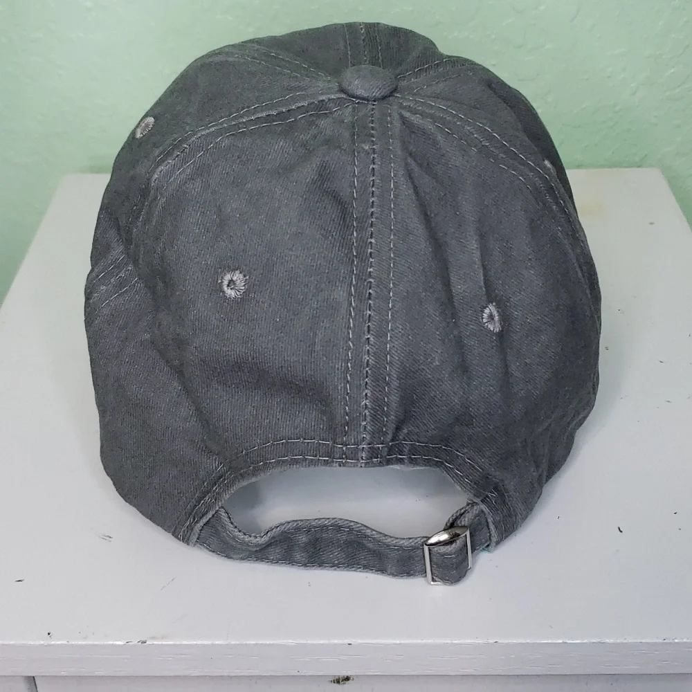 women's NORMAL ISN'T COMING BACK, JESUS IS gray soft ball cap